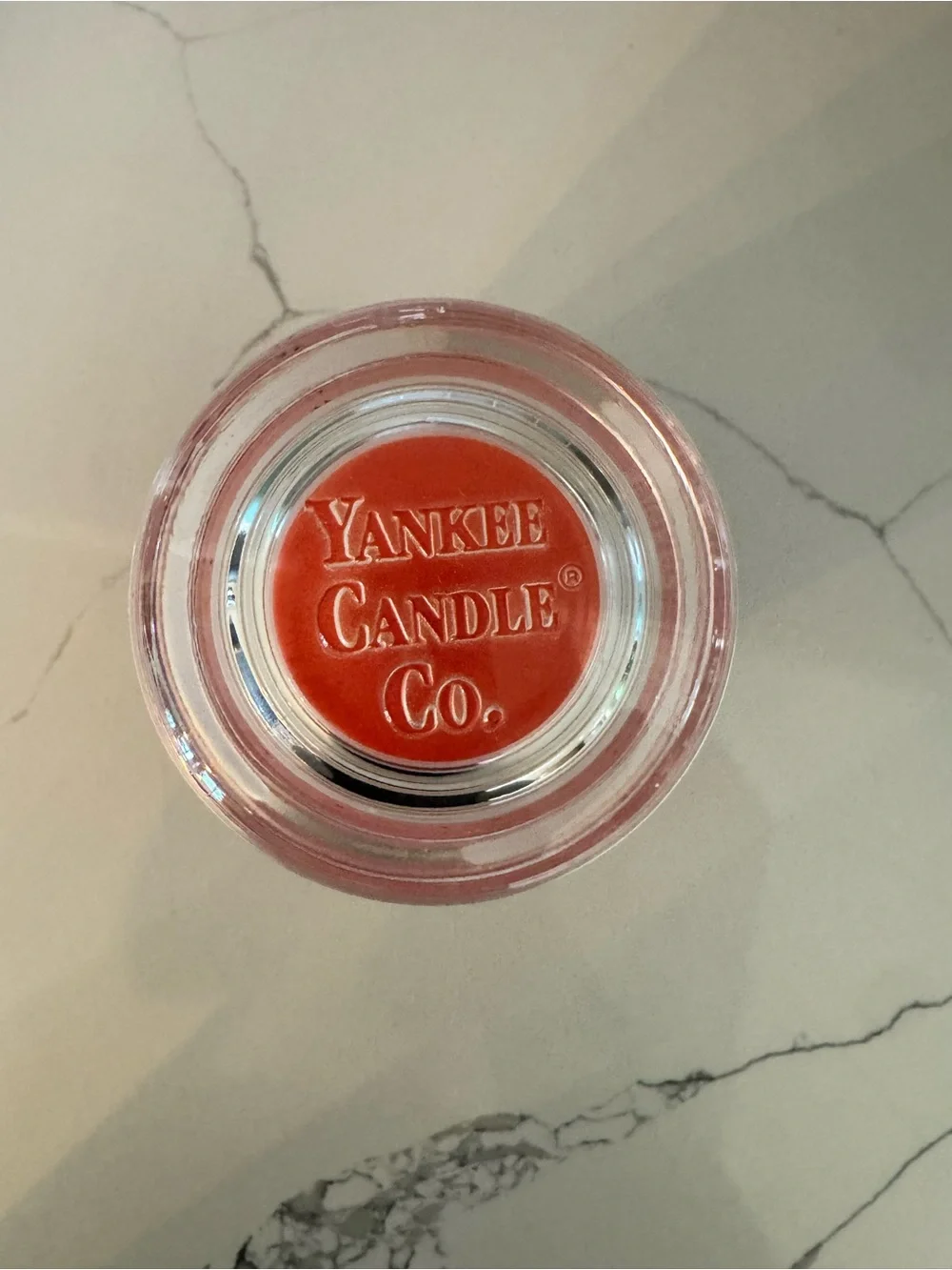 Vintage Fresh Peach Yankee Black Band Label Candle